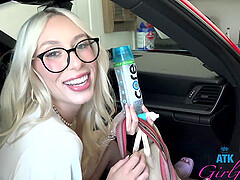 Blonde Kay Lovely enjoys while being nicely fucked in the car