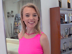 HD POV video of blonde Lily Ray being fucked by her horny man