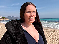 German user fucks teen slut with hot tits on Mallorca