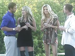 Blonde MILFs Courtney Cummz and Jessica Drake's Group Sex Party