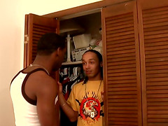 Black gay couple make hot love with each other