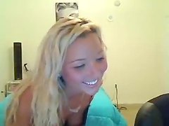Cute Sexy Blonde Teases And Dances Naked In Front Of Webcam