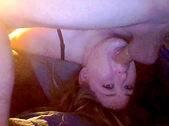 BBW from internet facefucked upside down