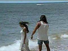 Formidable beach fuck with stunning brunette lady Asia Carrera