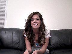 Long hair teen Colby fingered lovely in reality casting