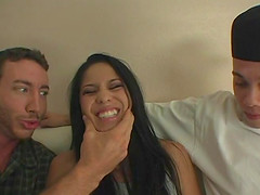 Jenaveve Jolie cannot get enough of a couple of fellows' dicks