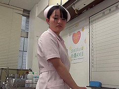 Cute nurse attacked by a nasty man for a hard fuck
