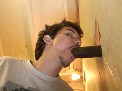 Kinky guy likes to suck a delicious pecker in the glory hole