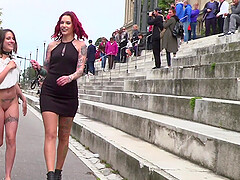 Silvia Rubi loves everything about humiliation and a slave role in public