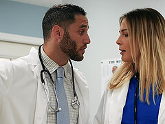 Horny doctor Kimmy Granger, wants to fuck a dude during the visit