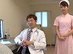 Hot Japanese nurse Aoi Mizurani drops her clothes to ride a dick