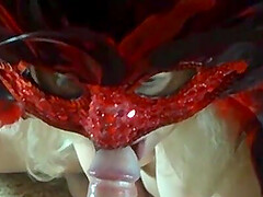 Homemade video of a horny woman sucking her hubby's dick