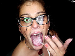 Girls swallow cum in their holes, a hot compilation.