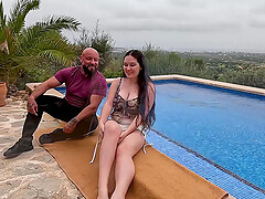 German chubby big tits teen outdoor anal fucked