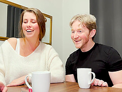 Brunette woman Lady Lyne passionately fucked by her boyfriend