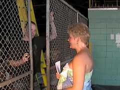 Short-haired blond Tracy enjoys a passionate reality-based sex session