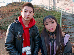 Denis Marti fucked Sakura with pigtails and long hair in a steamy scene.