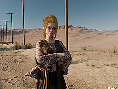 Psychedelic sex! Desert Hitchhiker Meets a Free-Spirit Surfer on the Road to the Ocean