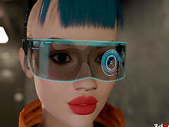 Neon Dreams When the City Chooses You - Hot futa fucks hard her sexy busty slave in the basement