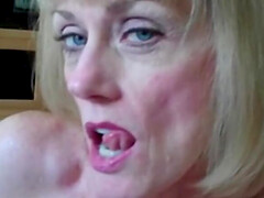 Eager Blonde Begs For Every Drop of His Hot Finish Now