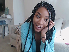 Hot black girl masturbation on webcam