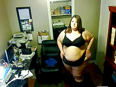 Fatty Milf Showing off her Body on Webcam